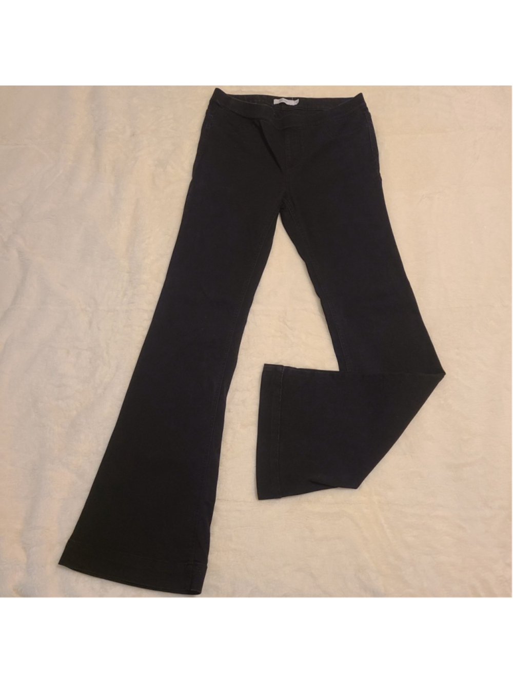 Cello Boutique Black Denim Pull On Jeans Slight Flare Black Size XL Womens